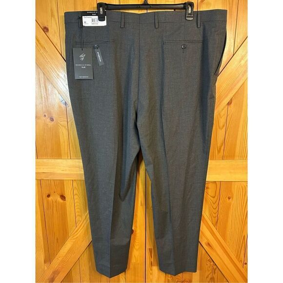 Shaquille O'Neal XLG Big and Tall Stretch Fabric Classic Fit Flat Front Suit Pa - Picture 4 of 7